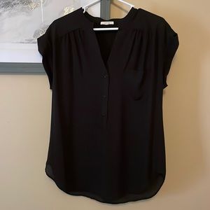 M Pleione Black Blouse Excellent Condition!